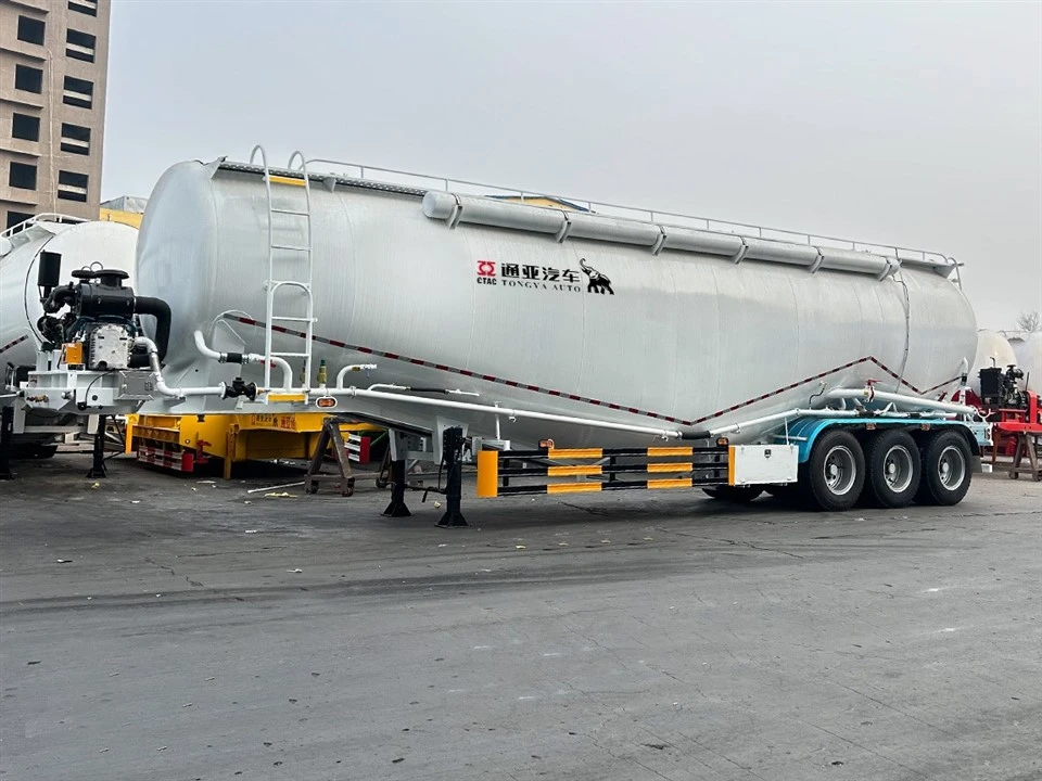60T Powde Tanker Semi Trailer With BPW Axle suppliers
