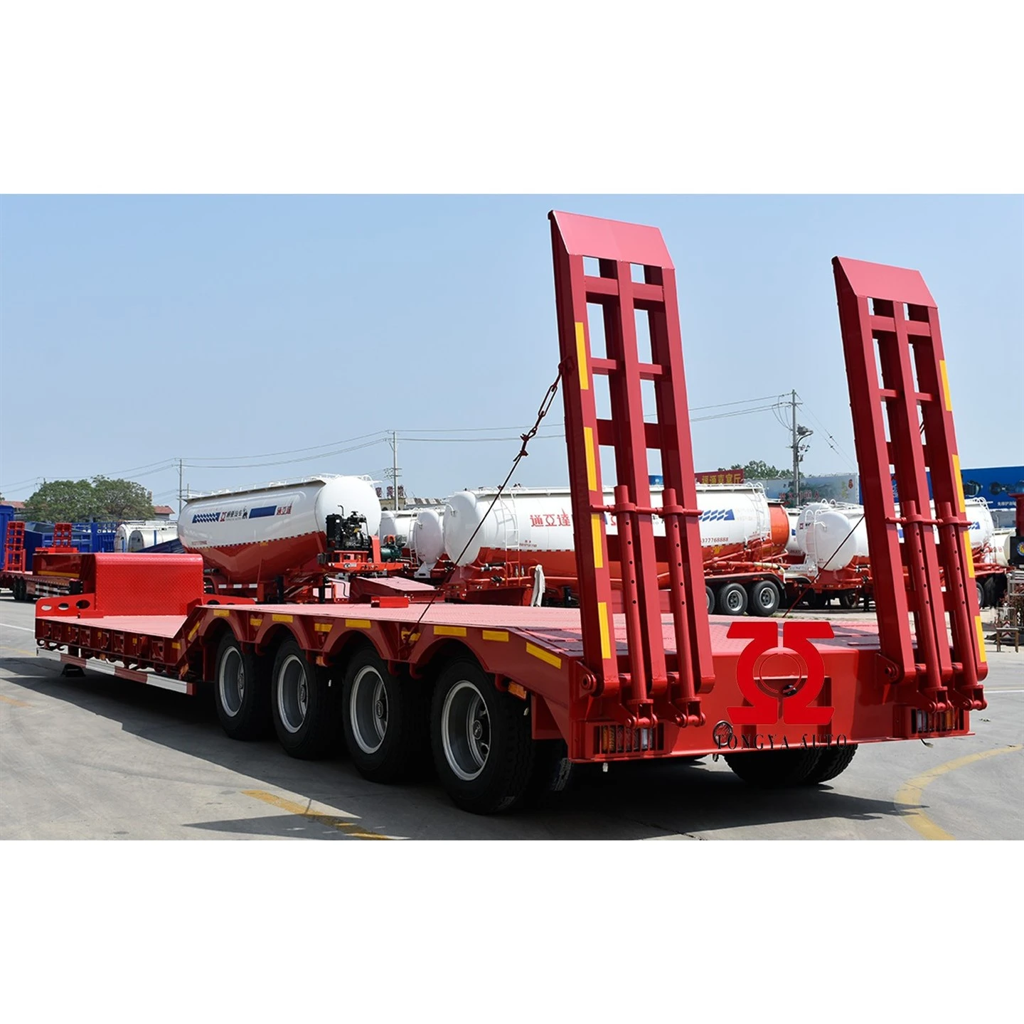 Low Loading Low Bed Semi Trailer