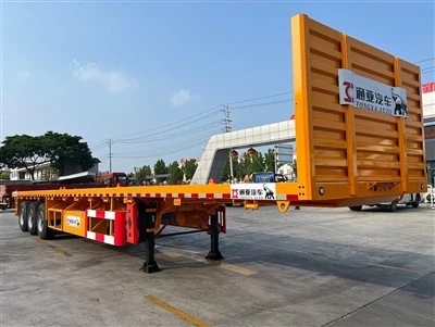 3 nápravy Fuwa Flatbed Semiler s rebríkom